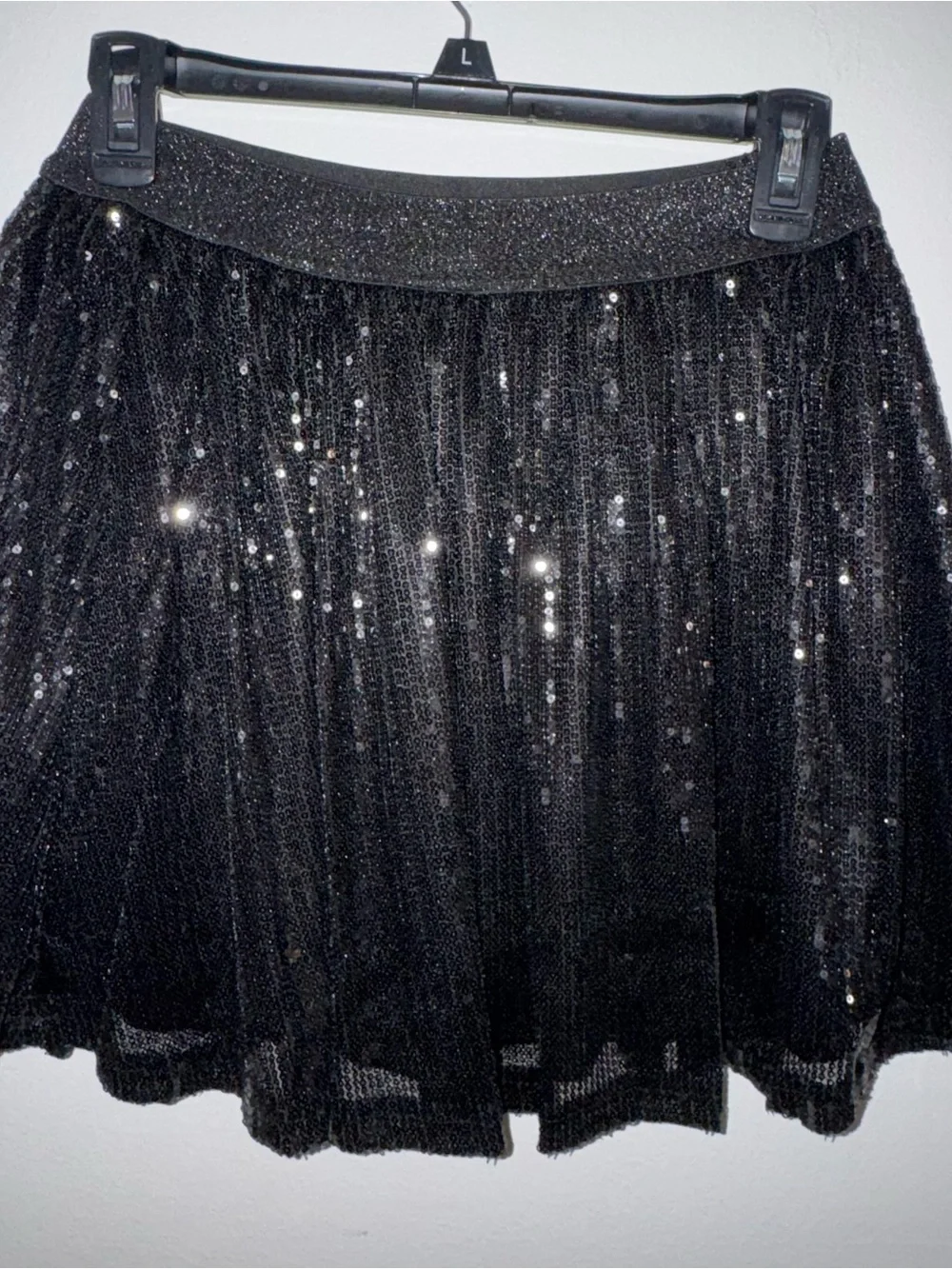 Black Sequin Tulle Skirt - Girls Sparkle Skirt